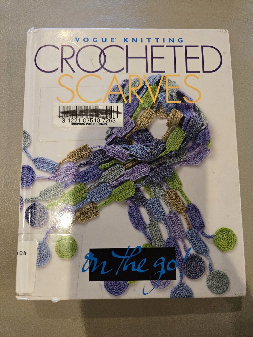 Crocheted Scarves - Lavender, Green & Blue